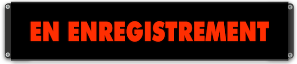 panneau lumineux En enregistrement
