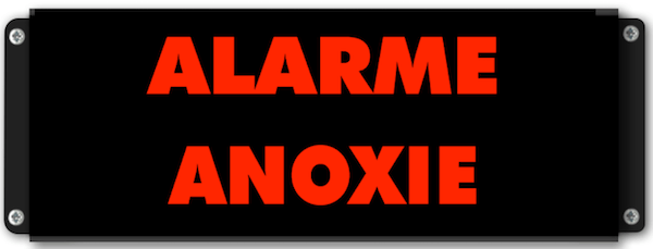 Afficheur lumineux ALARME ANOXIE