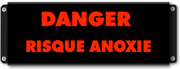 Afficheur lumineux DANGER RISQUE ANOXIE
