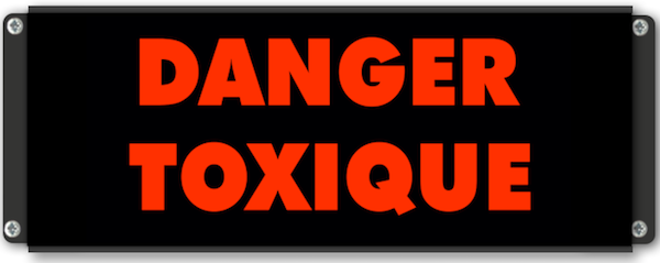 Panneau lumineux danger toxique