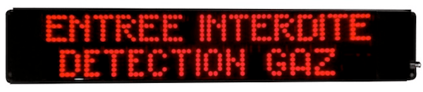 Panneau Entrée Interdite Détection Gaz