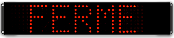 Afficheur état FERME