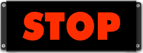 Afficheur lumineux STOP